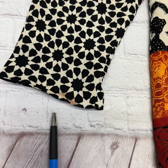 Vintage Platinum by Dorothy Schoelen Blouse Top Shirt Size Large Artsy C048 -2 - Picture 9 of 16